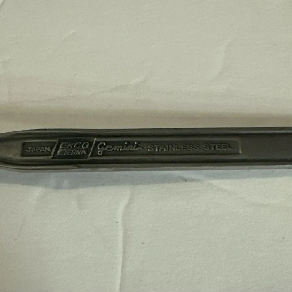 VTG Ecko Eterna Gemini Stainless Steel Flatware 4 Pc Set 1 Knife 2 Fork 1‎ Spoon